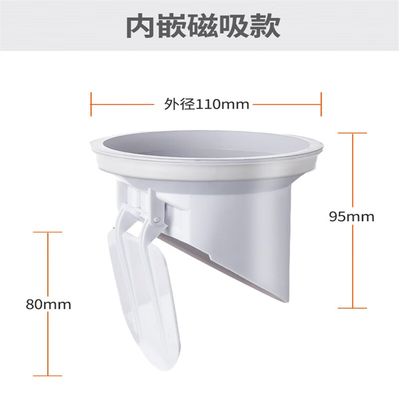 仁聚益马桶止逆阀马桶下水道防臭止逆阀pvc排水下水管神器防老鼠虫防