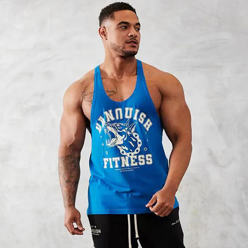 mecbear肌肉健身潮牌运动休闲工字背心 男士夏季跑步训练吸汗无袖跨栏