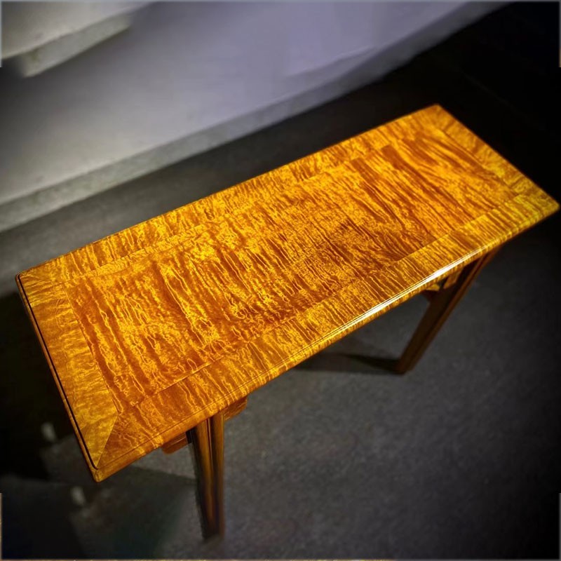 红善金丝楠木条案小叶桢楠独板实木供桌玄关柜小型案子收藏定制