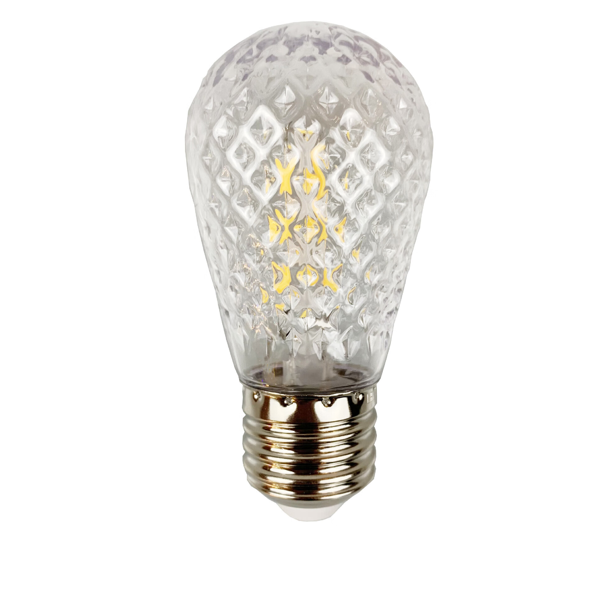 也s14户外装饰灯泡120v美规欧规220vled球泡灯 透明泡壳 2700k(暖白)