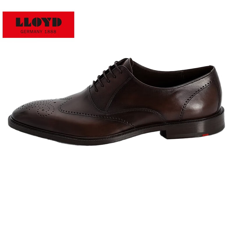 利来(lloyd)德国进口男鞋 牛皮系带鞋做旧复古风牛津鞋商务休闲皮鞋