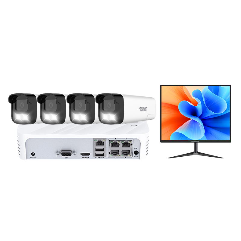 �������Ӽ����ȫ���豸����ͷ 400��ȫ������������ֻ�Զ�������Խ�POE�������̳��м����װ ��4̨����ͷ��װ400��ȫ��ҹ�ӡ��ɸ������Ű�װ ��2TӲ�̡�������