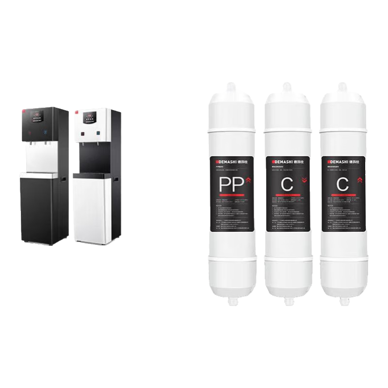 德玛仕 DEMASHI 直饮机净水器滤芯 开水器直饮水机适配滤芯 超滤 RO反渗透 通用纯水机净水器直饮机滤芯 一开一净-前三级滤芯