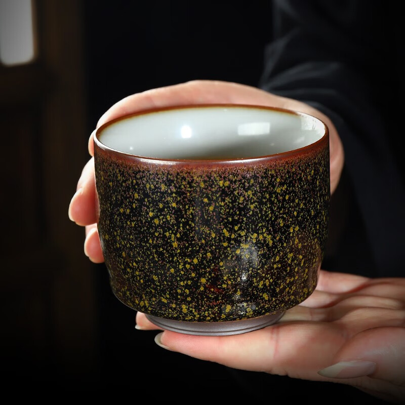 品茗杯送朋友商务礼品礼物家用办公杯泡茶杯 茶茉星空方正杯1个礼盒装