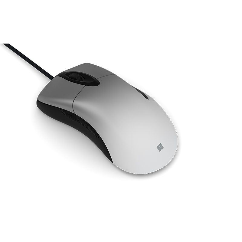 微软 (Microsoft) Pro IntelliMouse 银珀 | Pro IE有线游戏鼠标 电竞光学引擎 16000DPI 自定义按键 RGB尾灯