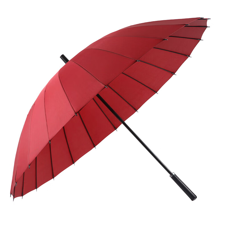 耐特赛威直柄晴雨伞NTSW-JY0706 酒红色 24骨直把雨伞 长杆伞