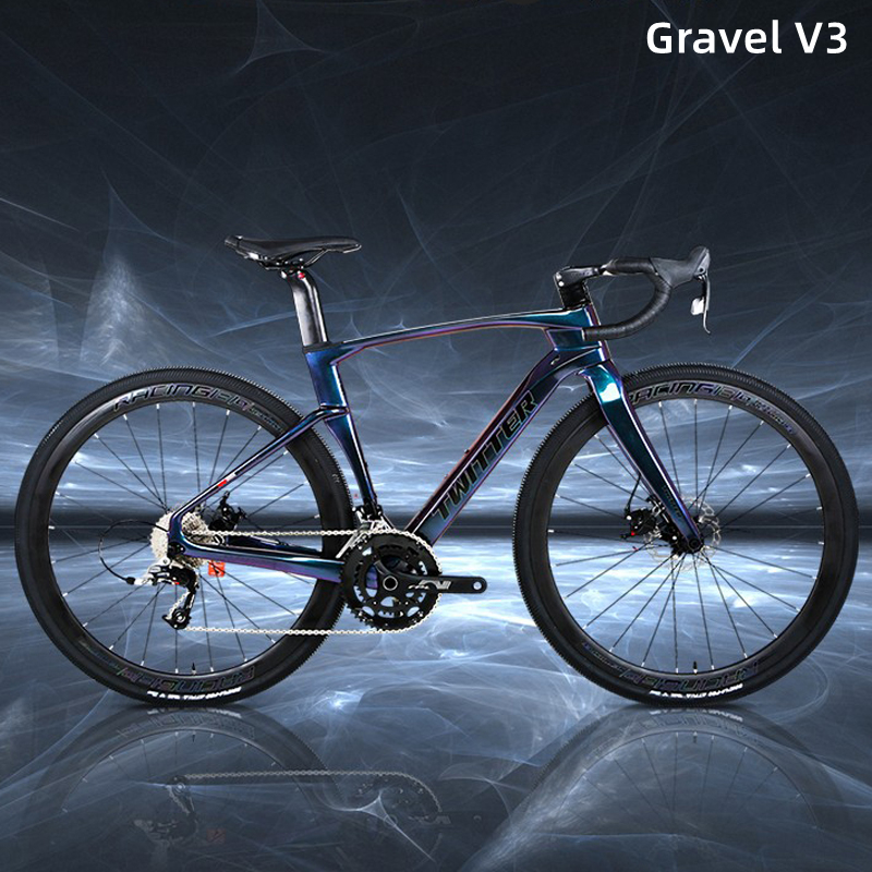 新款瑞豹公路车骓特越野公路自行车碳纤维全地形11/12变速砾 rs-12速-