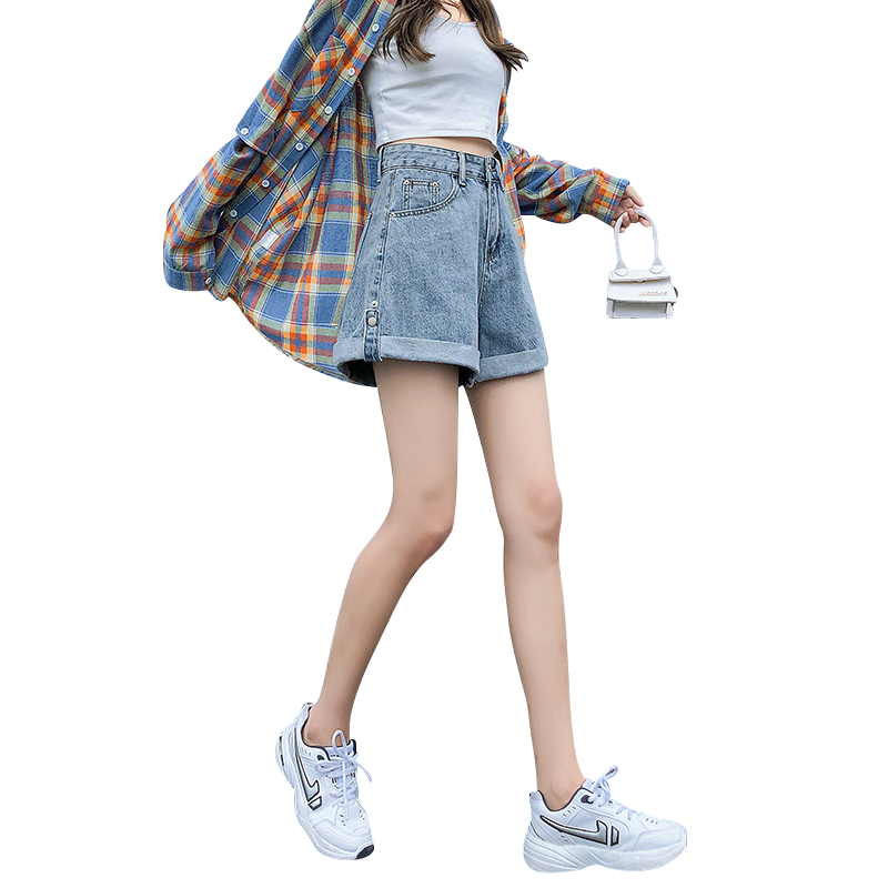 ������ţ�ж̿�Ů�¿�2026���ļ������⴩����Ůװ����a��Ůʿ��װ�ȿ� ��ɫ L 69Ԫ