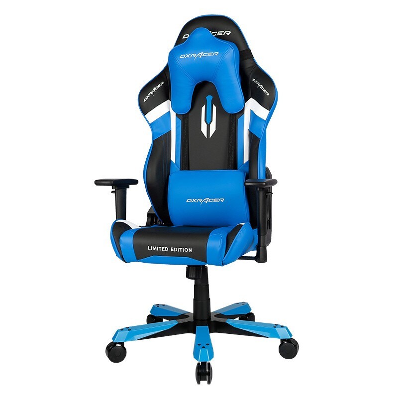 迪瑞克斯（DXRACER）VE16黑红色 办公/游戏电脑椅 迪瑞克斯人体工学可旋转/升降/电竞椅躺椅 蓝黑色