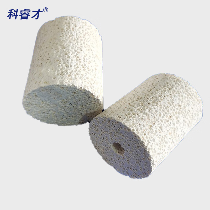 科睿才陶瓷氧化铝隔热塞石英管刚玉管管式炉管塞炉塞堵头管堵 直径38*