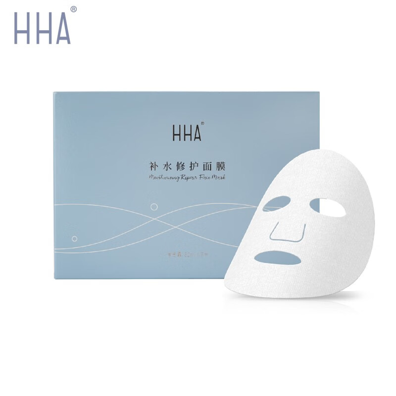 hha补水修护面膜  日本超纤膜 4d玻尿酸 神经酰胺3 高保湿强维稳 保湿