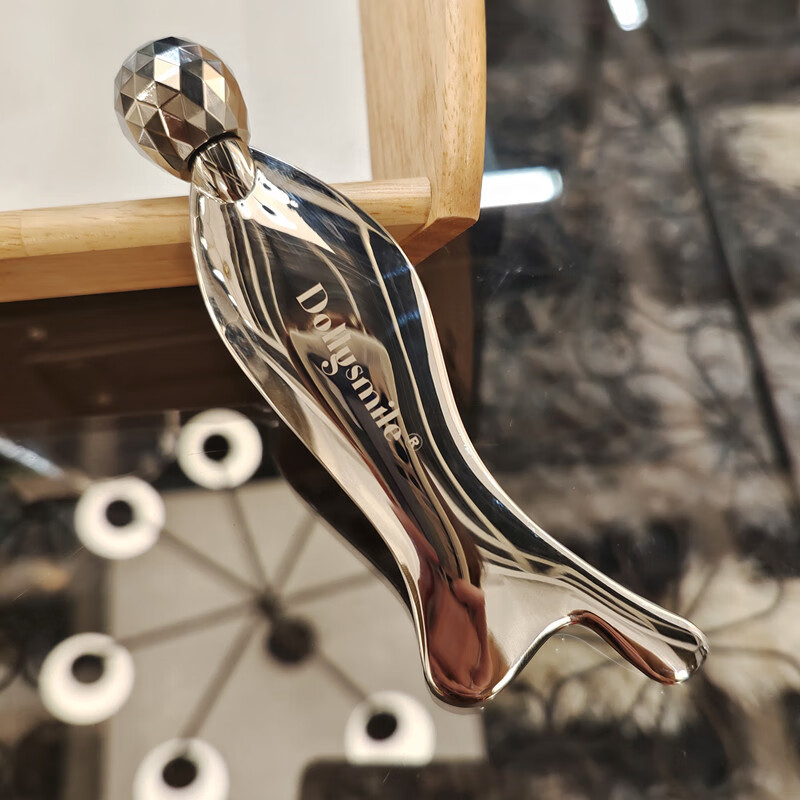 lirosa人鱼刮痧板 多功能金属人鱼刮痧板美容仪面部提拉紧致拨筋棒