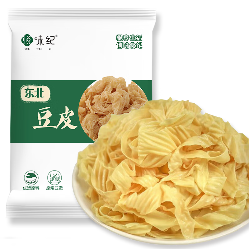 悦味纪 零0添加 东北油豆皮1kg