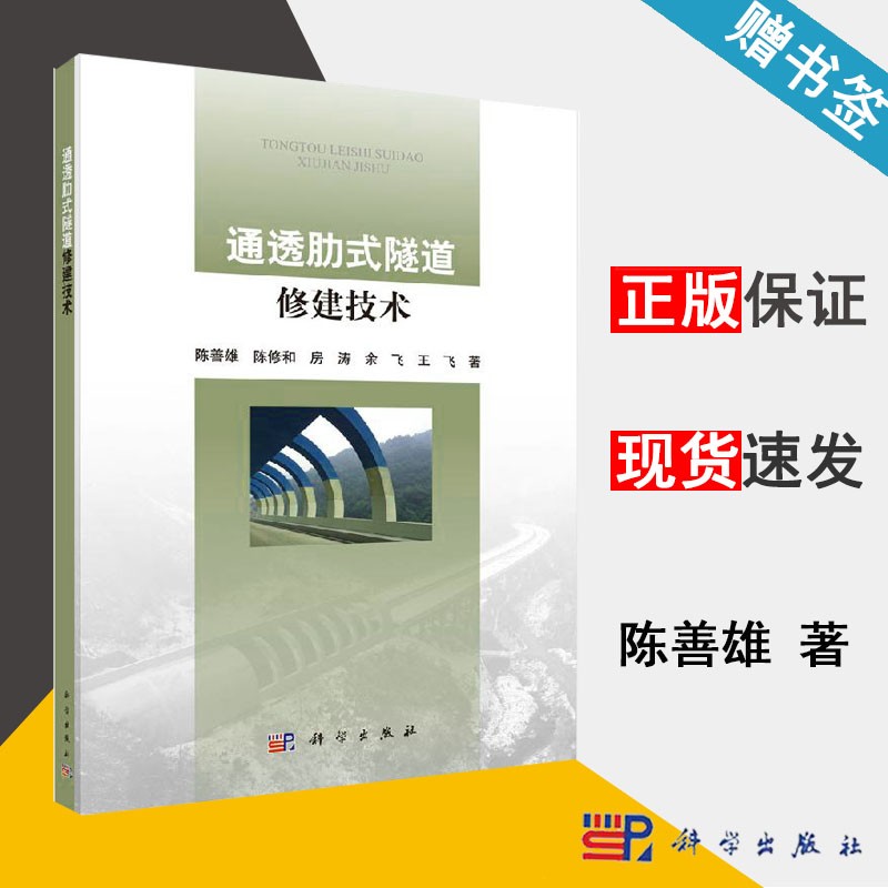 通透肋式隧道修建技术 陈善雄 科学出版社 
