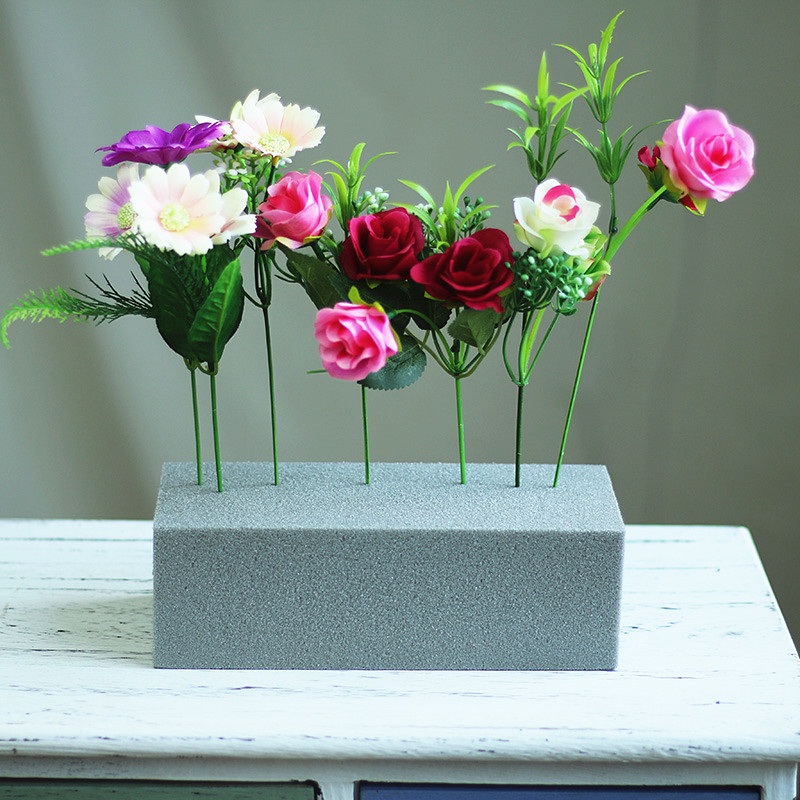 子木雅居仿真花套装花束 花店用品花泥 婚车吸盘花泥干花泥鲜花泥插花