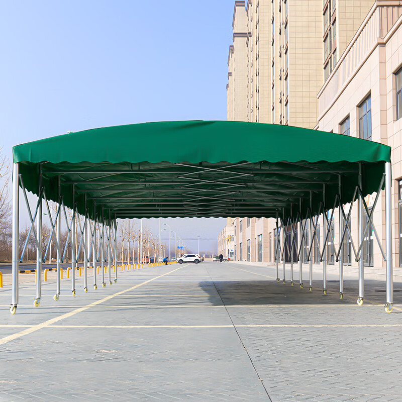 龙遥鹿推拉棚雨棚 移动推拉雨棚伸缩雨篷摆摊雨蓬车库夜市帐篷遮阳棚