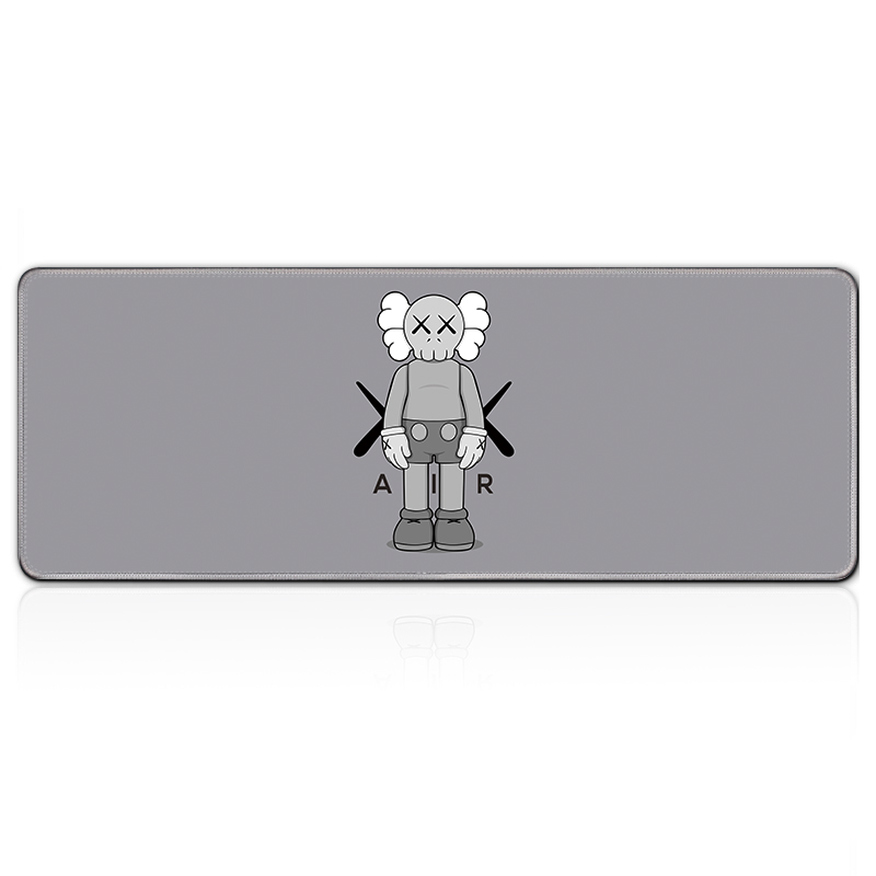 鼠标垫超大号ins潮牌联名个性定制订做加厚游戏电脑办公键盘垫桌垫 灰底考斯 500*1000*5mm