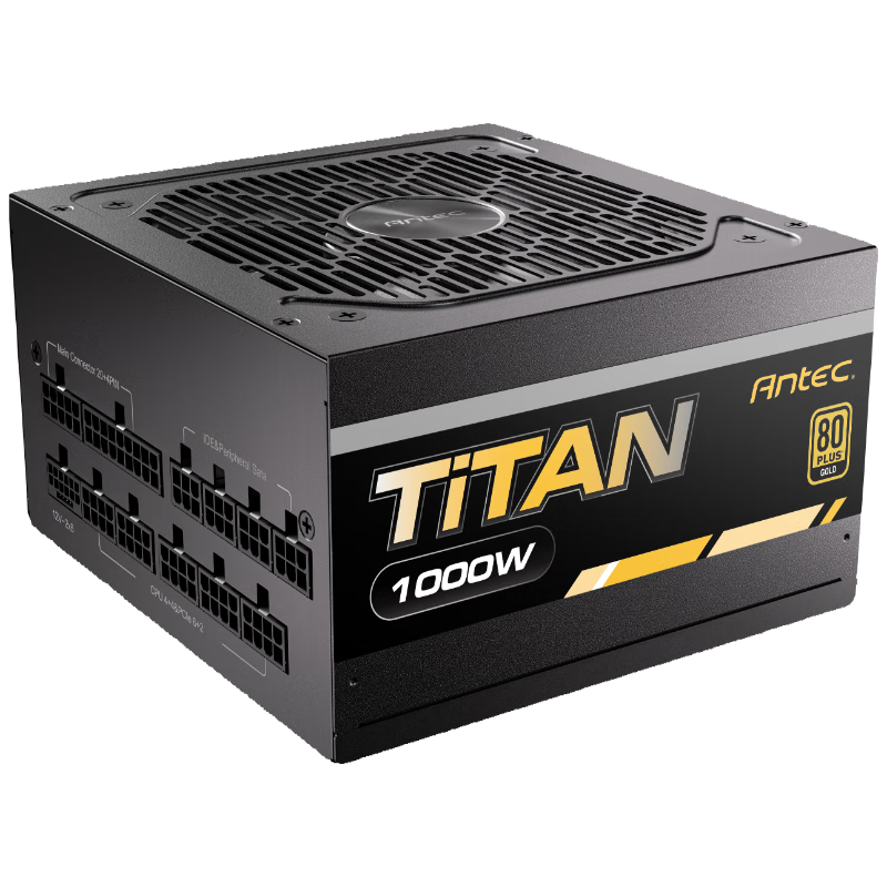 ���ѿ�Antec�1000w Titan��Դ����ȫģATX3.1/ԭ��PCIE5.1/��ϵ����/�Զ���ͣ/�ӿ�ȫ��ѹ/�����¿�