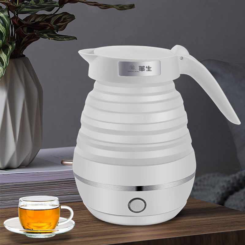折叠式电热水壶旅行宿舍小型迷你家用便携式自动断电烧水养生杯泡茶器