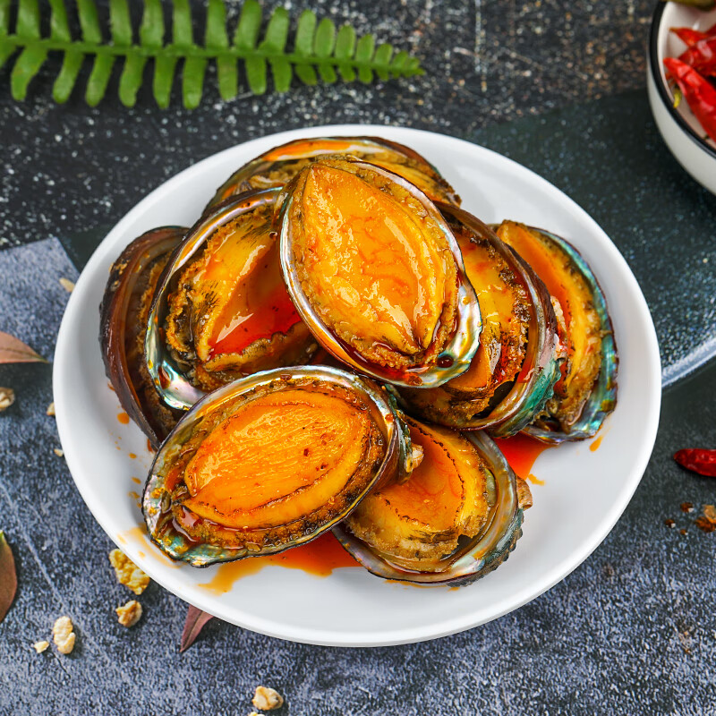 香辣鲍鱼即食麻辣小海鲜罐头熟食罐装休闲零食下饭酒菜 鲍鱼1罐