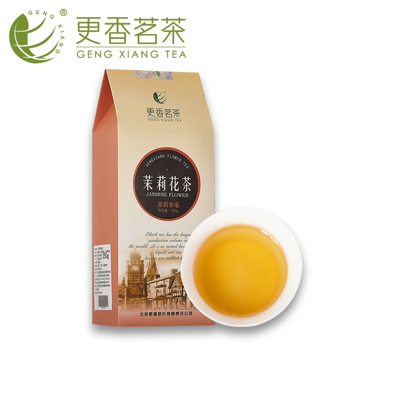 更香茗茶（GENG XIANG TEA）更香花茶2023 茉莉花茶  茉莉香毫 250g/盒