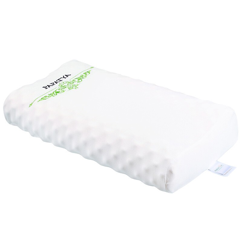 PAPATYA泰国天然乳胶枕头颈椎枕护肩颈成人保健美容按摩颗粒枕平行高低枕 P1高低按摩枕(高版)