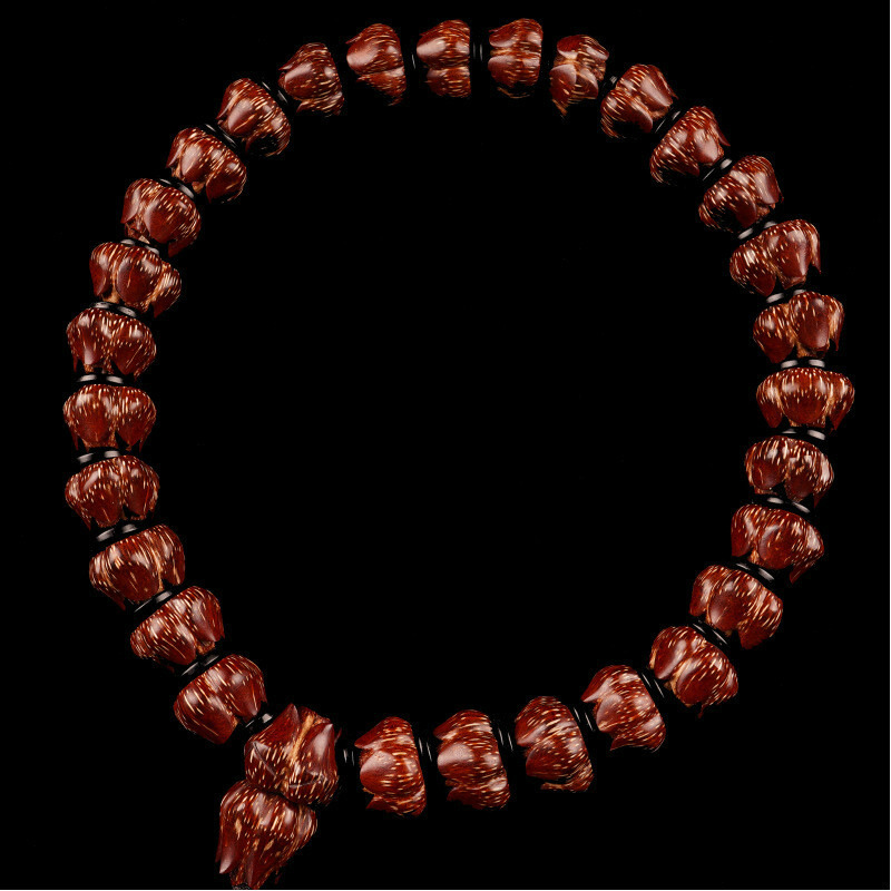 精品收藏滴血莲花菩提子手串 高端定制原籽手持文玩佛珠手链 收藏级