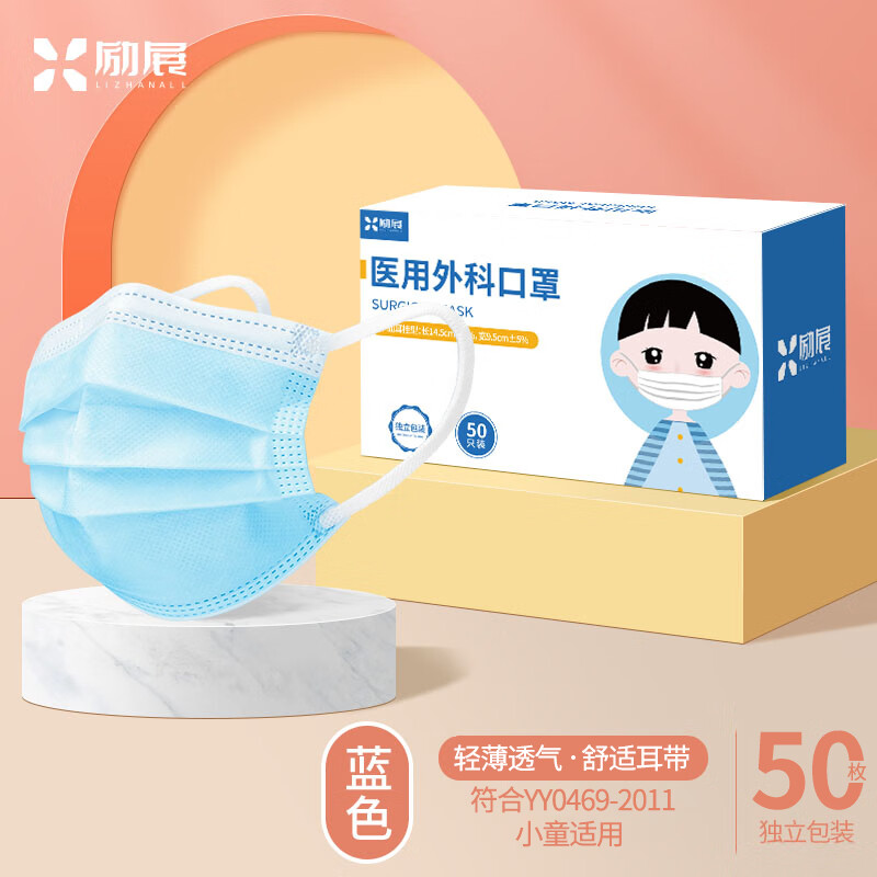 儿童医用口罩价格走势一览，励展（LIZHAN）独立包装更受欢迎