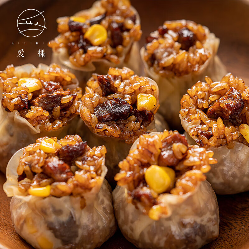 食品速冻早点糯米烧麦营养冷冻早饭400g 牛肉玉米大烧卖300g/6个装