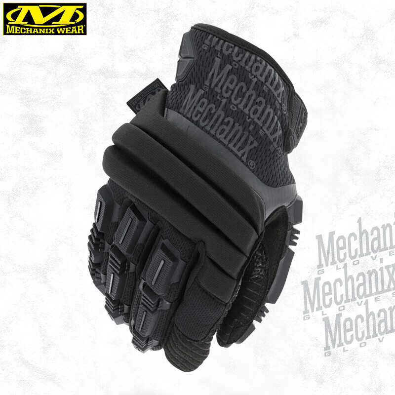 MECHANIX WEAR美国超级技师战术手套M-Pact 2抗冲击防护防滑射击可触屏手套 黑色 M