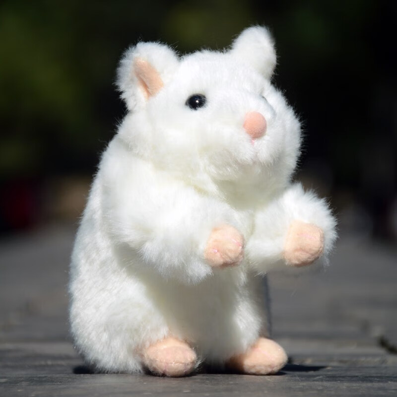 昂沐可爱小老鼠毛绒玩具公仔仿真小白鼠玩偶迷你鼠娃娃动物摆件小礼物