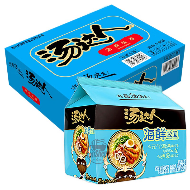 统一汤达人方便面袋装30包 日式拉面五合一 家庭装 速食泡面汤面 【30
