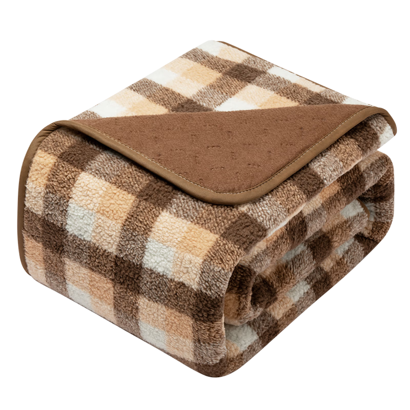 Huadn 日本电热毯可水洗安全家用双人1.8x2.0米双温双控电褥子小型家用 焦糖咖+可水洗