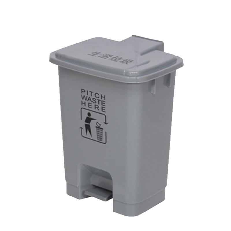 医疗垃圾桶利器盒废物黄色脚踏式带盖加厚垃圾箱(20l灰色生活垃圾桶