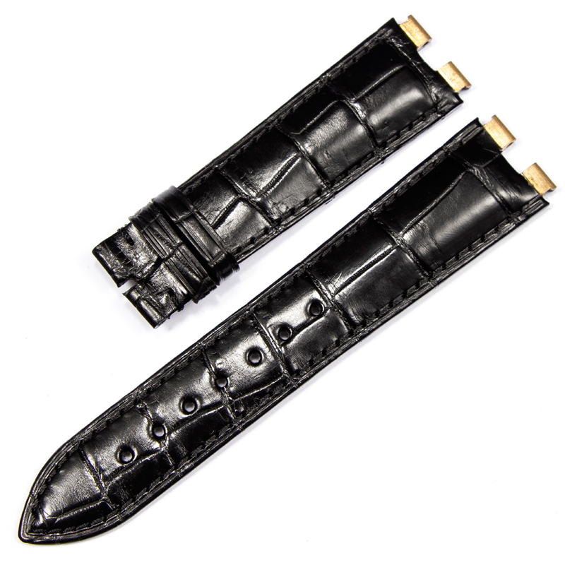 珠佩丽适用伯爵手表原装表带 表带原装订做钢头凹凸口表链16/21mm