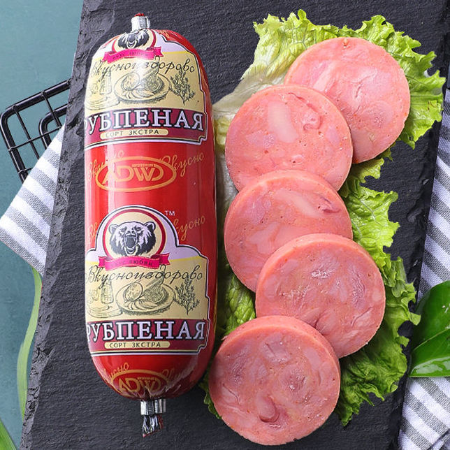 俄罗斯风味卢布肠香肠原装猪肉肠俄式大火腿肠食品特产 180g*4根卢布