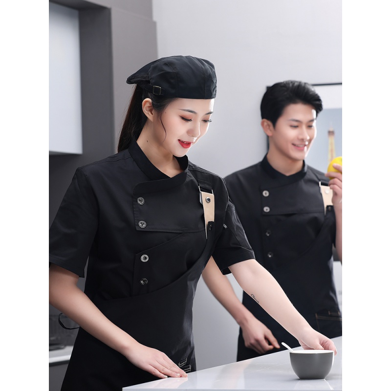 餐饮厨师工作服女夏季短袖甜品酒店西餐蛋糕面包店烘焙裱花师服装耐脏