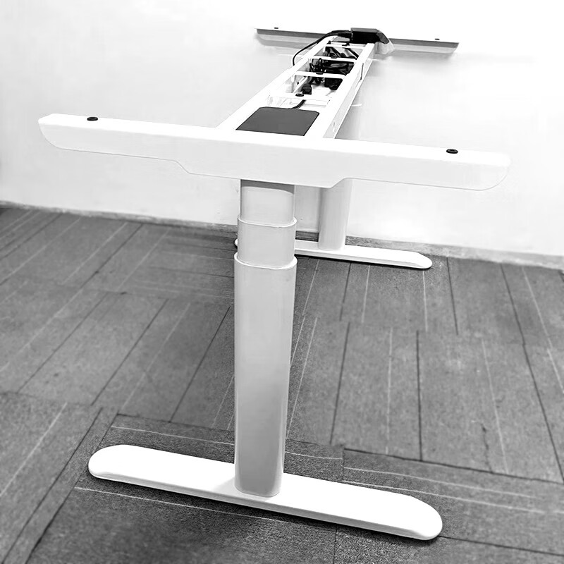 muliger电动升降桌架双电机三节站立自动升降桌椭圆桌腿双梁居家diy