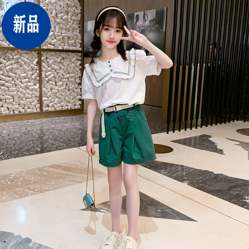 迪士尼(disney)中童女装小学生衣服女孩子12岁以上服装夏天中大童13