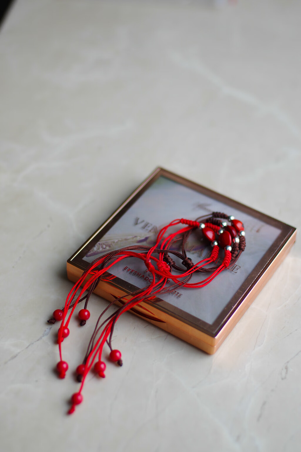 红豆手链相思豆手串银珠简约情侣一对绳编礼物可刻字手链sn3212 银珠