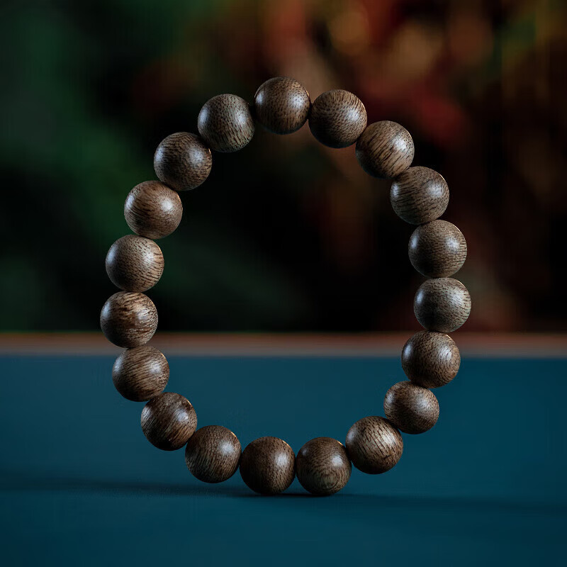 耕鸿越南惠安奇楠沉香手串沉水级文玩老料香木佛珠女男款情侣手链素款 越南惠安沉香约11mm