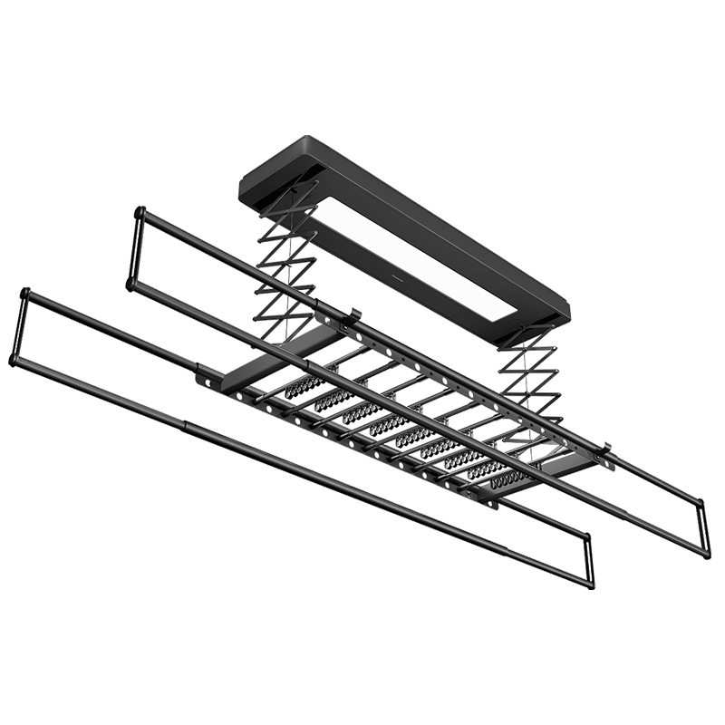 松下（Panasonic）电动晾衣架 智能自动升降阳台隐形伸缩折叠照明遥控隐蔽式晾衣杆 【语音照明款】JM-BB33ACH
