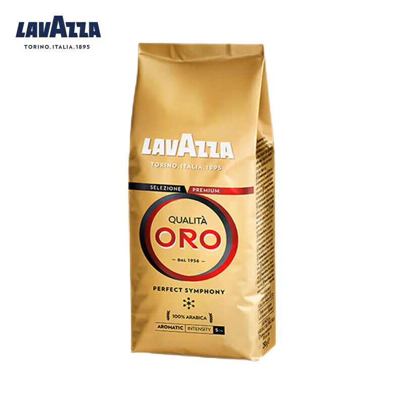 拉瓦萨(lavazza)意大利原装进口 oro欧罗金标咖啡豆1kg袋装 中度烘焙