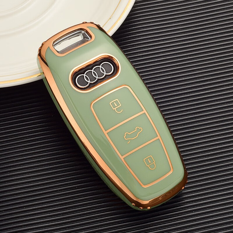 迪彦适用于14-22款奥迪q7钥匙套 q7汽车遥控器保护壳扣钥匙包tpu软胶