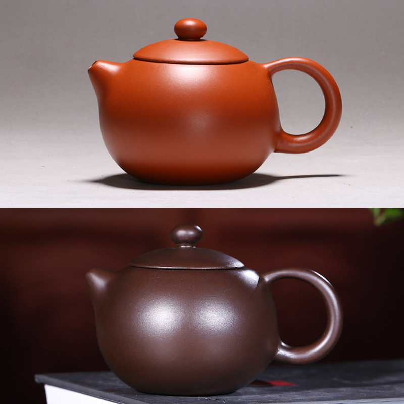玉成窑紫砂壶 宜兴紫砂壶 礼品茶具茶壶 手工倒把西施壶紫泥小石瓢
