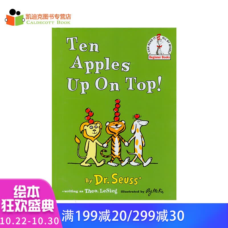 Dr. Seuss 苏斯博士 Ten Apples Up On Top 英文原版绘本精装