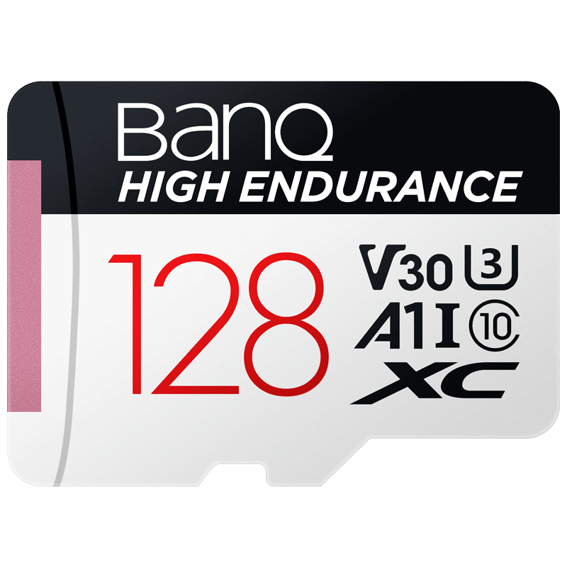 BanQ HIGH ENDURANCE V30 Micro-SD存储卡 128GB（UHS-I、V30、U3、A1）
