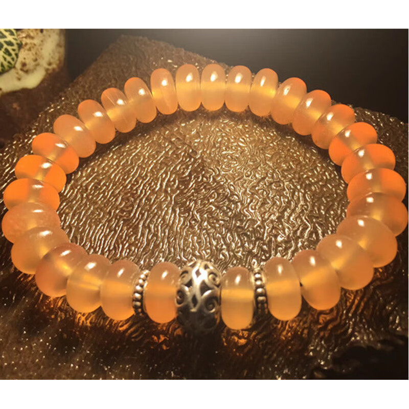 青鱼石成品手串 乌青喉骨 鱼惊骨手链 12-6