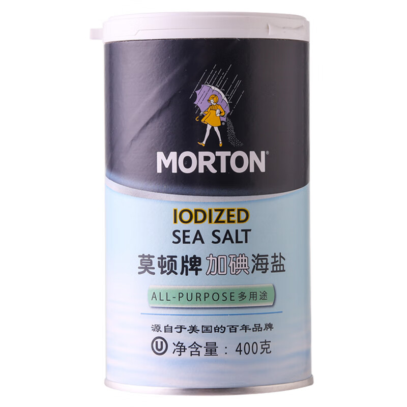 莫顿(morton) 加碘海盐 400g