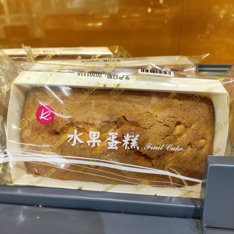 光明上海凯司令大水果蛋糕450g袋装脱水蛋糕奶香浓甜味口感老牌子